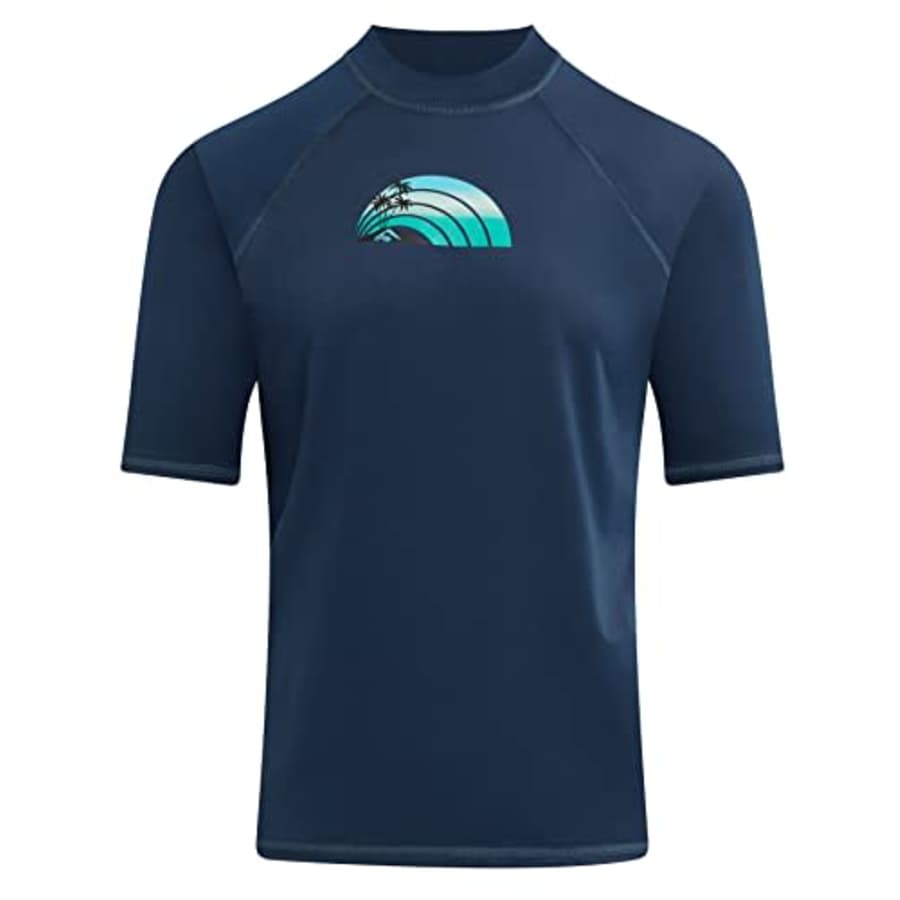 Kanu Surf Men's Standard Mercury UPF 50+ Short Sleeve Sun Protective Rashguard Swim Shirt, Bora for $23 Kanu Surf Men's Standard Mercury UPF 50+ Short Sleeve Sun Protective Rashguard Swim Shirt, Bora for $23