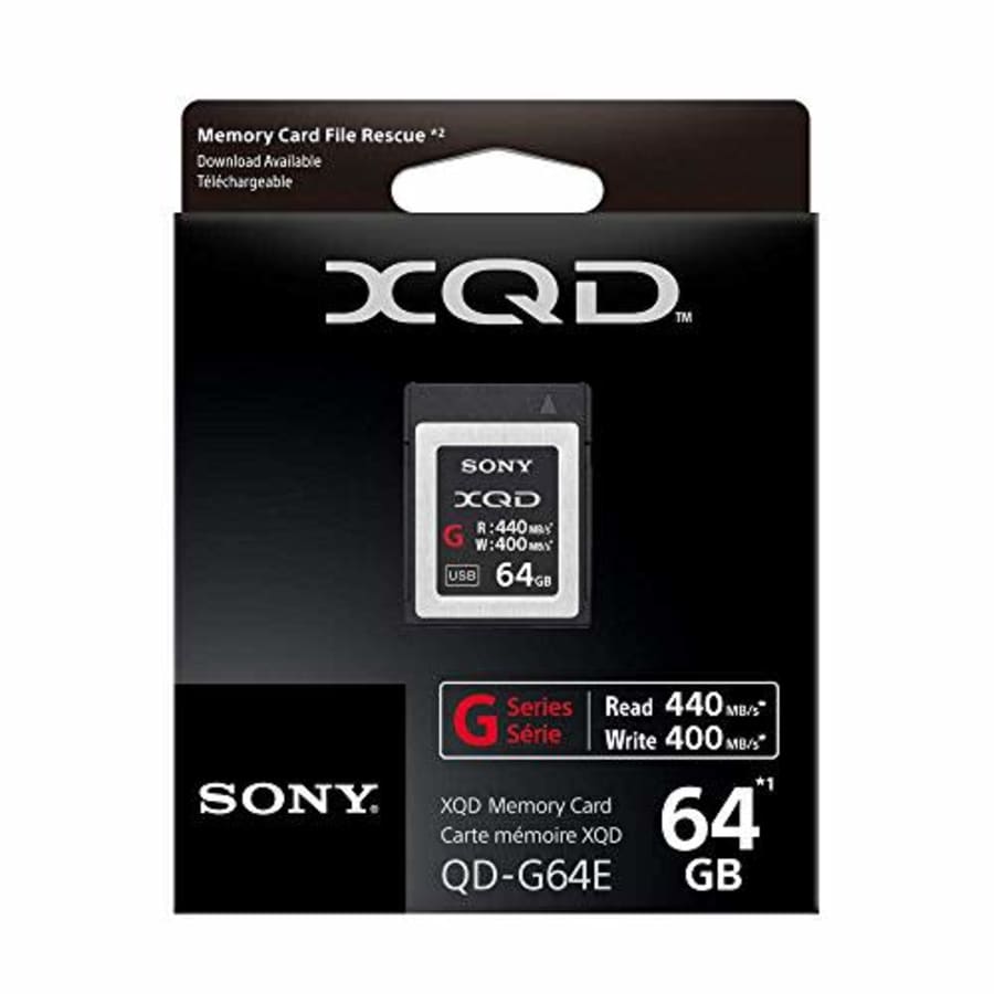 Sony Professional XQD G Series 64GB Memory Card (QDG64E/J) for $88