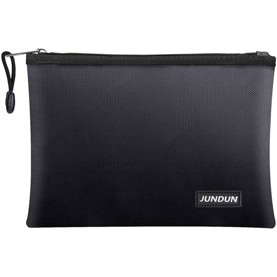 Jundun 13" x 9" Fireproof Document Bag for $15