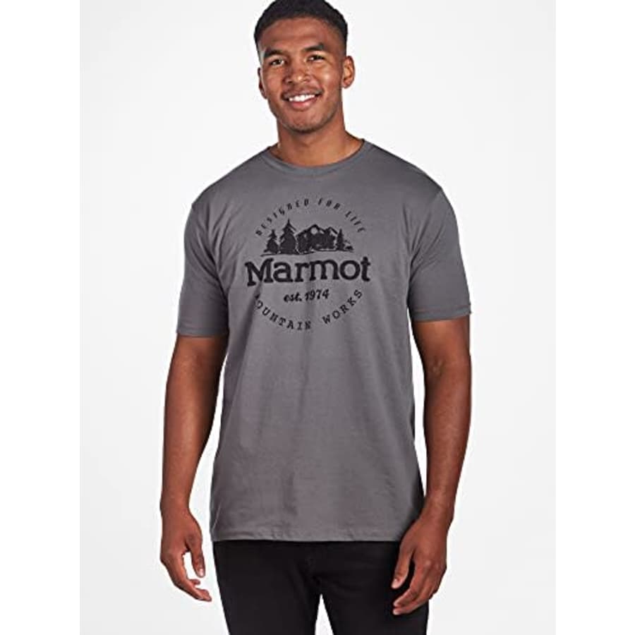 MARMOT Men's Culebra Peak Short-Sleeve T-Shirt Charcoal for $32 MARMOT Men's Culebra Peak Short-Sleeve T-Shirt Charcoal for $32