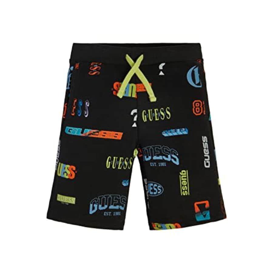 GUESS Boys' All Over Print French Terry Shorts, Allover for $25