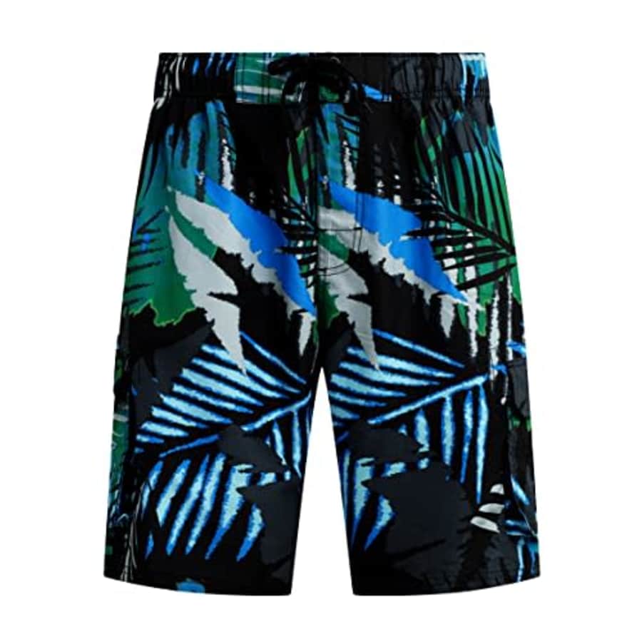 Kanu Surf Men's Standard Bellaire Swim Trunks (Regular & Extended Sizes), Polynesia Black/Green, for $24 Kanu Surf Men's Standard Bellaire Swim Trunks (Regular & Extended Sizes), Polynesia Black/Green, for $24
