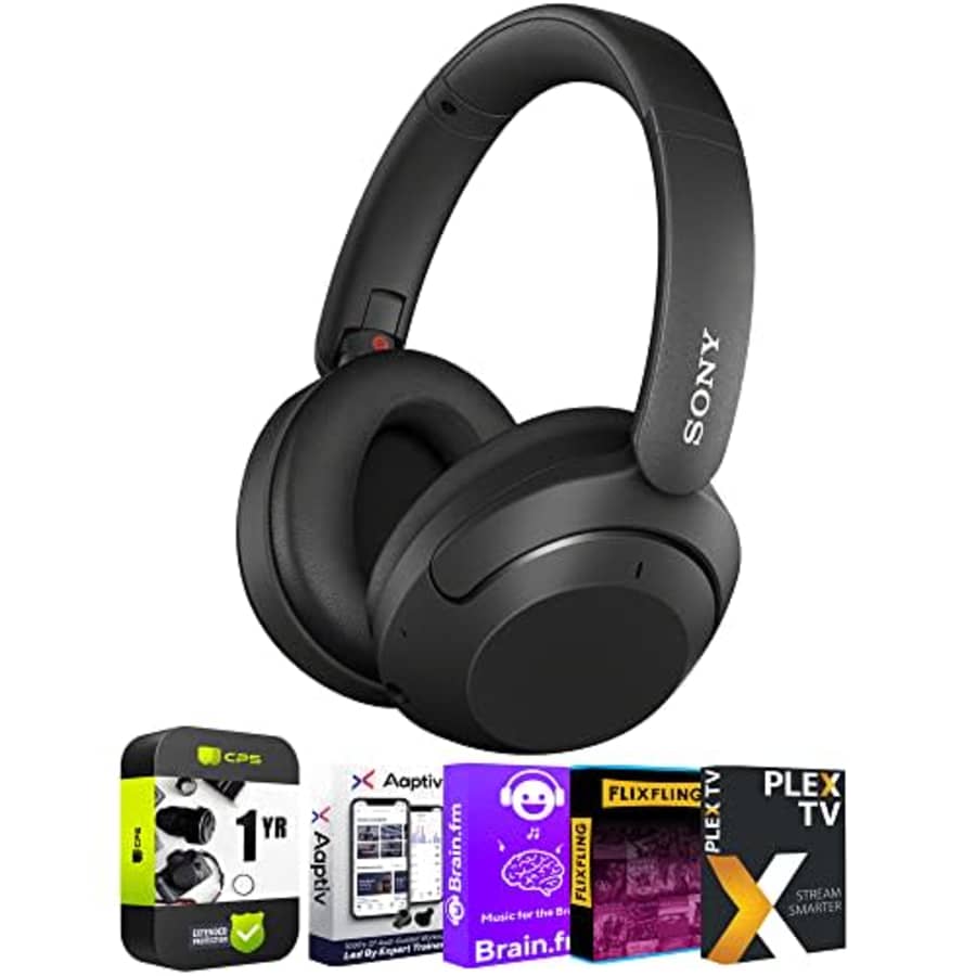 Sony WH-XB910N Wireless Over-Ear Noise Cancelling Headphones - Black Bundle with Tech Smart USA for $248