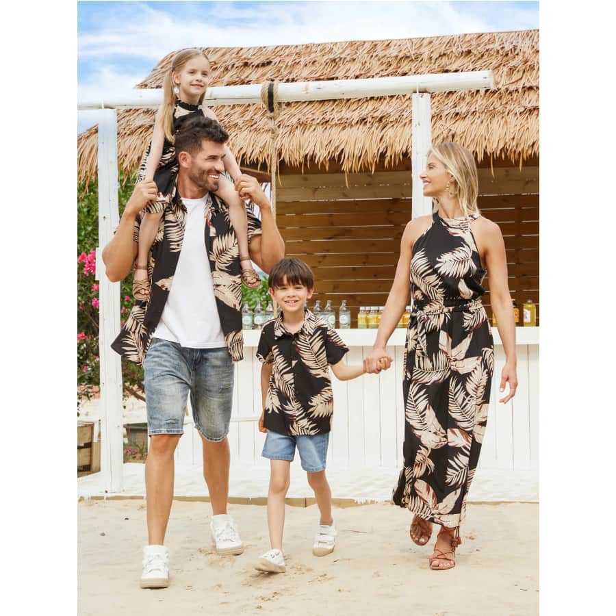 Family Matching Solid Leaf Dresses and Tops from $10 Family Matching Solid Leaf Dresses and Tops from $10