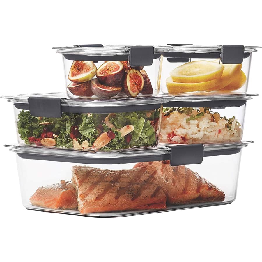 Rubbermaid Brilliance 10-Piece Food Storage Container Set for $27 Rubbermaid Brilliance 10-Piece Food Storage Container Set for $27