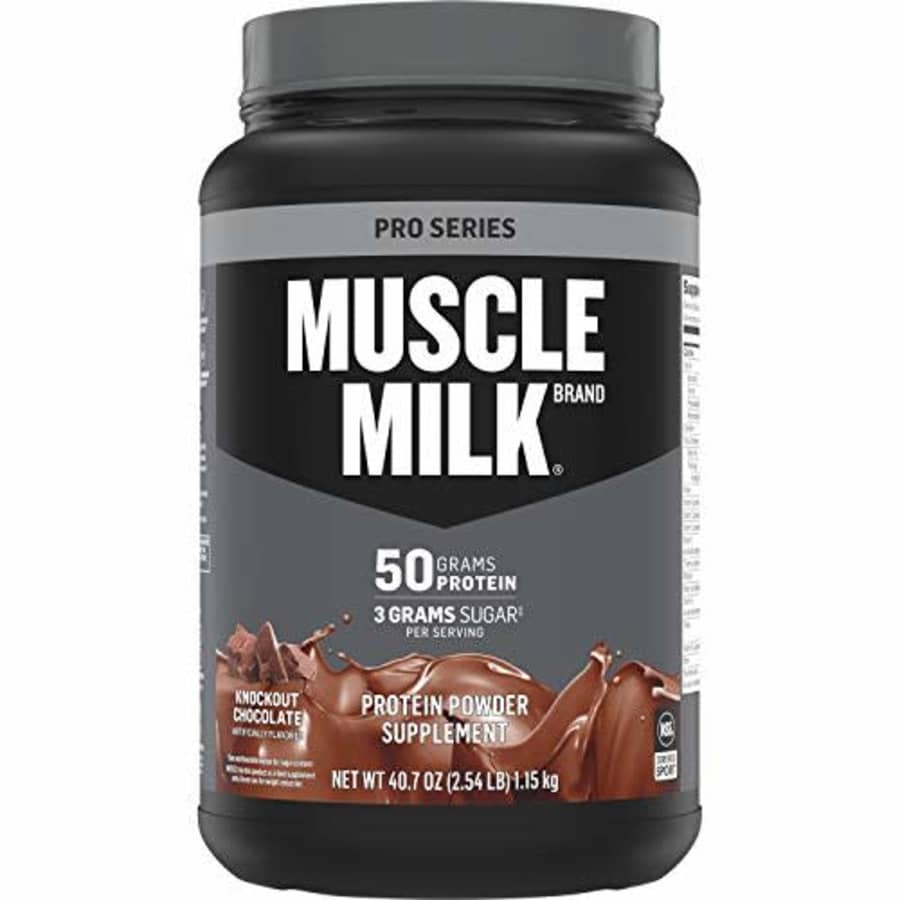 Muscle Milk Pro Series Protein Powder, Knockout Chocolate, 50g Protein, 2.54 Pound, 14 Servings for $53
