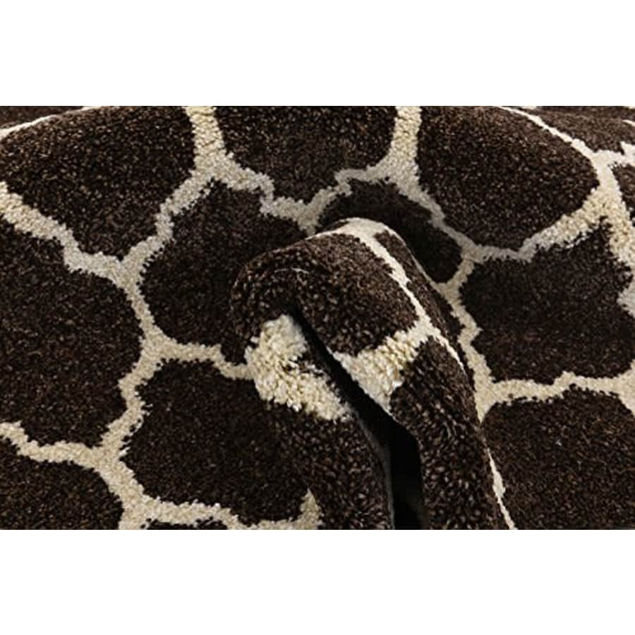 Unique Loom Trellis Collection Moroccan Lattice Brown Runner Rug (2' 0 x 6' 0) for $38