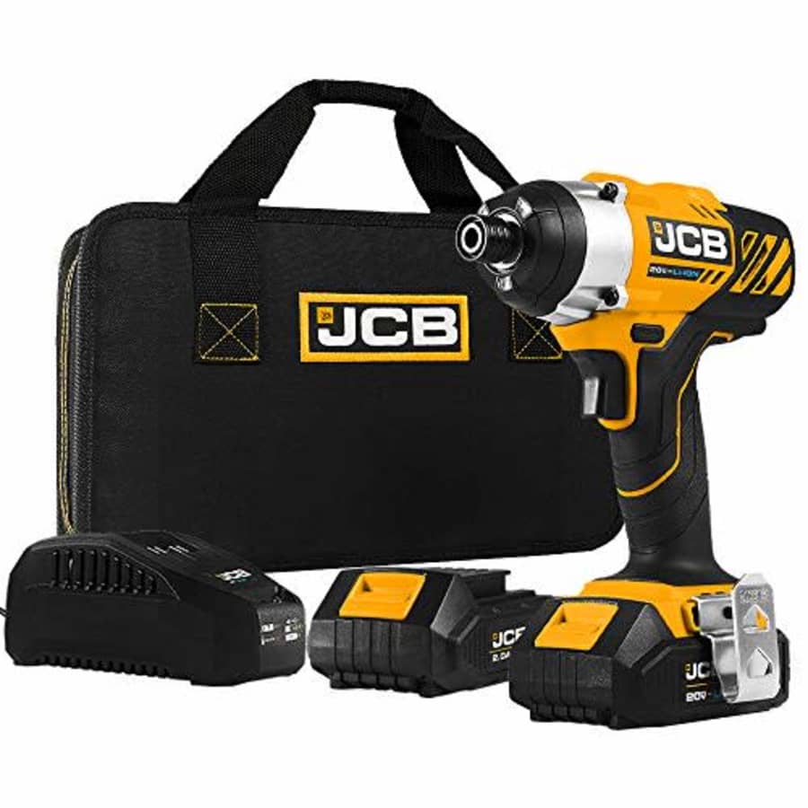 JCB Tools - JCB 20V Impact Drill Driver - Includes 2 x 2.0Ah Battery - 2.4A Charger (JCB-20ID-2) for $56 JCB Tools - JCB 20V Impact Drill Driver - Includes 2 x 2.0Ah Battery - 2.4A Charger (JCB-20ID-2) for $56