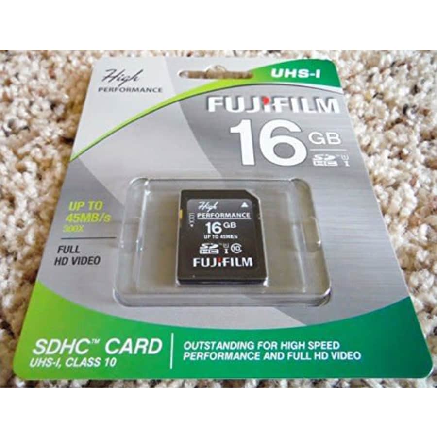 Fujifilm High Performance - Flash Memory Card - 16 GB - SDHC UHS-I, Black (600013602) for $19 Fujifilm High Performance - Flash Memory Card - 16 GB - SDHC UHS-I, Black (600013602) for $19