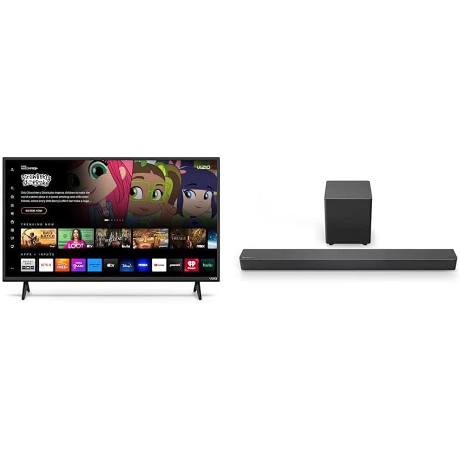 Vizio D-Series 40" 1080p HD Smart TV w/ M-Series 2.1 Immersive Sound Bar for $348