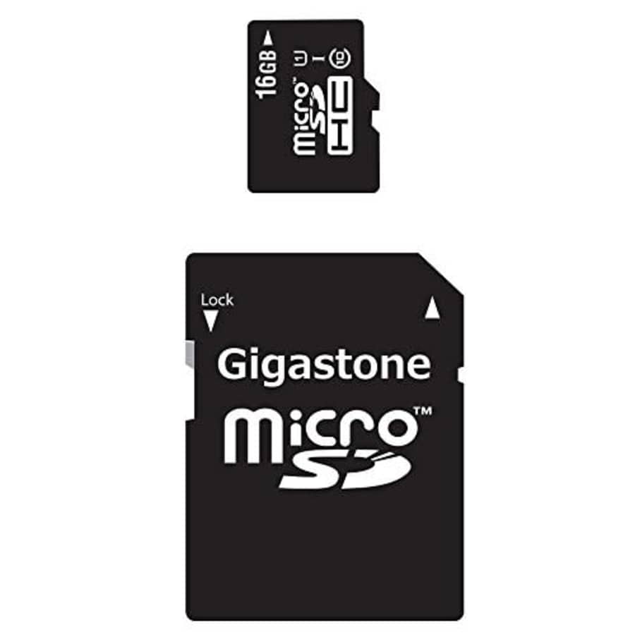 Gigastone 16GB 90MB/s (U1), Micro SD Card with Adapter [MicroSD for Samsung Galaxy Android Phone, for $13