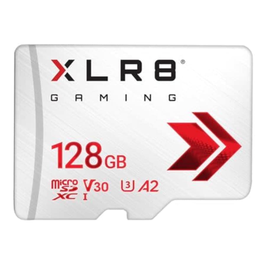 PNY 128GB XLR8 Gaming microSDXC Memory Card - 100MB/s, UHS-I, 4K UHD, Full HD, U3, V30, A2 - micro for $13 PNY 128GB XLR8 Gaming microSDXC Memory Card - 100MB/s, UHS-I, 4K UHD, Full HD, U3, V30, A2 - micro for $13