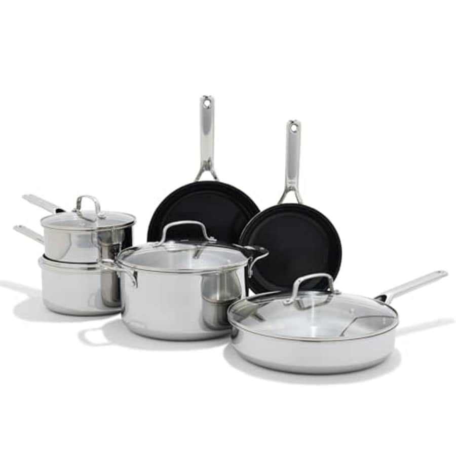 OXO Agility Tri-Ply Stainless Steel 13 Piece Kitchen Cookware Pots and Pans Set, Induction, for $199 OXO Agility Tri-Ply Stainless Steel 13 Piece Kitchen Cookware Pots and Pans Set, Induction, for $199