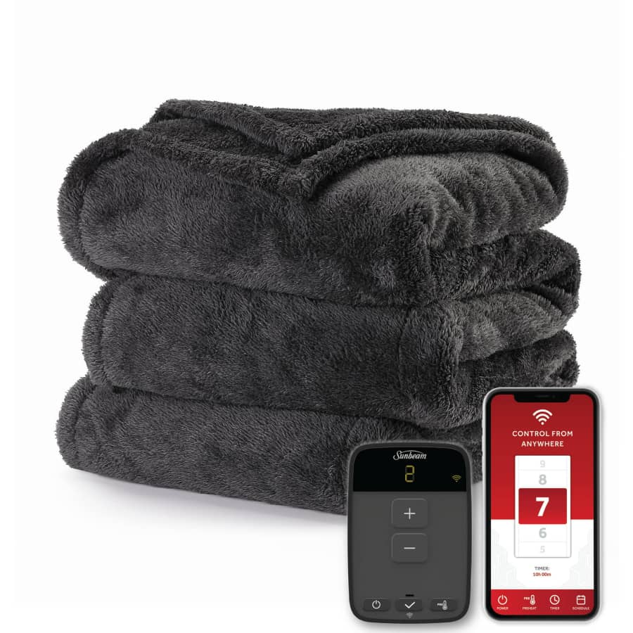 Sunbeam Wi-Fi Connected Queen Electric Blanket for $26 Sunbeam Wi-Fi Connected Queen Electric Blanket for $26