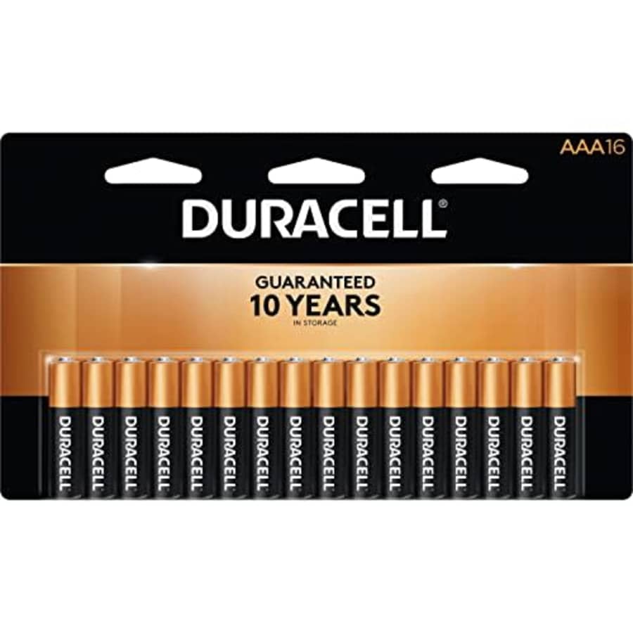 Duracell - CopperTop Alkaline Batteries with Duralock Power Preserve Technology, AAA, 16/Pk for $16