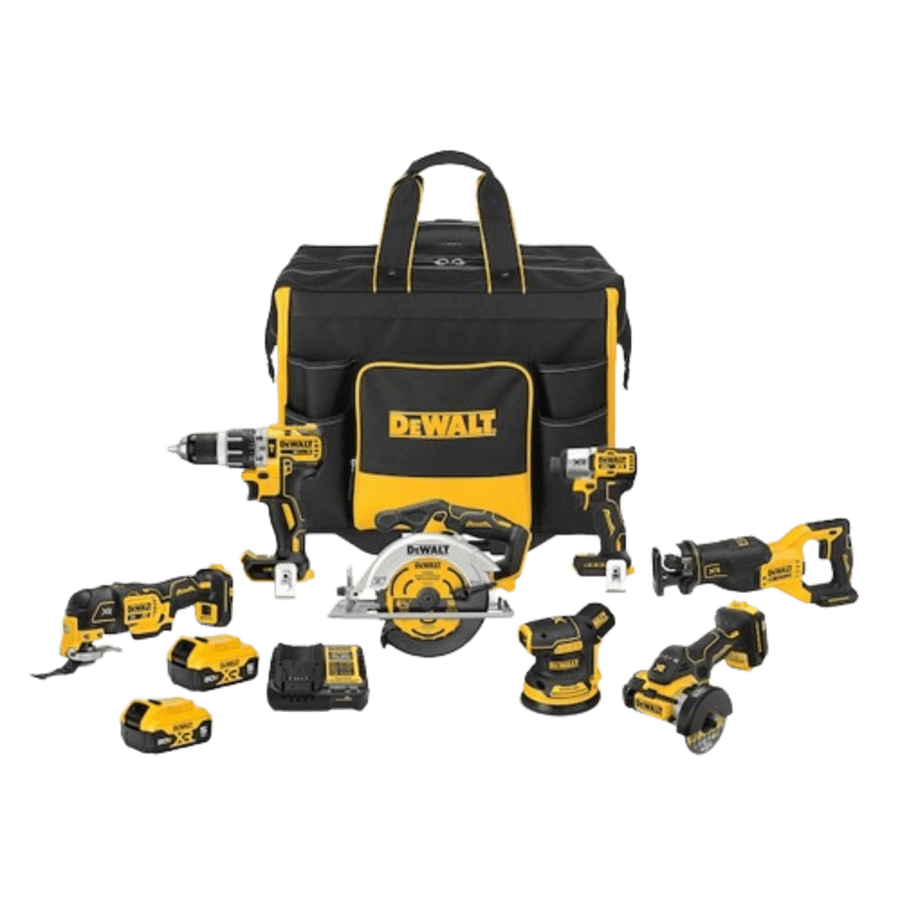 DeWalt 20V Max XR 7-Tool Combo Kit for $599 DeWalt 20V Max XR 7-Tool Combo Kit for $599