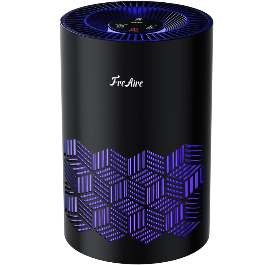 FreAire Portable Air Purifier with RGB Lights for $19