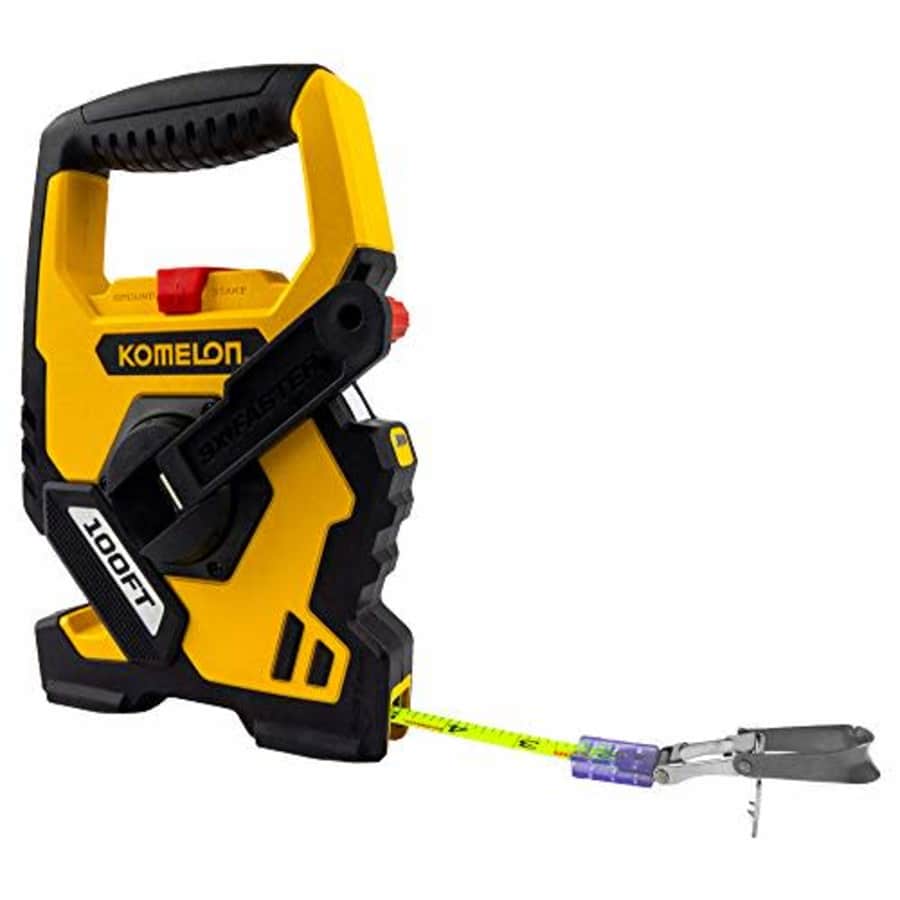Komelon N9100 Open Reel Steel Tape Measure, 100-Feet, Yellow for $41