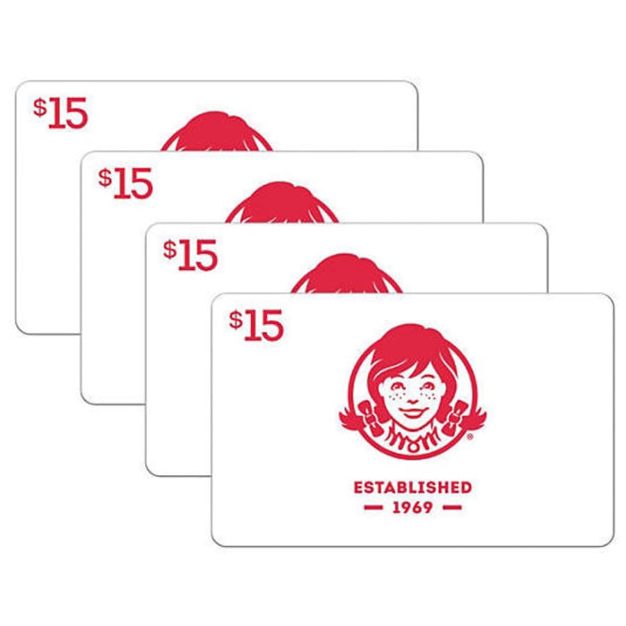$60 Wendy's Gift Card for $48 for members $60 Wendy's Gift Card for $48 for members