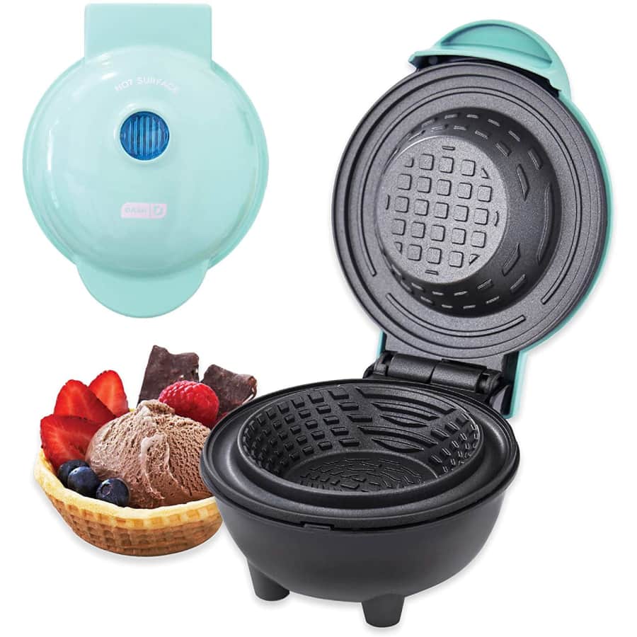 Dash Mini Waffle Bowl Maker for $10