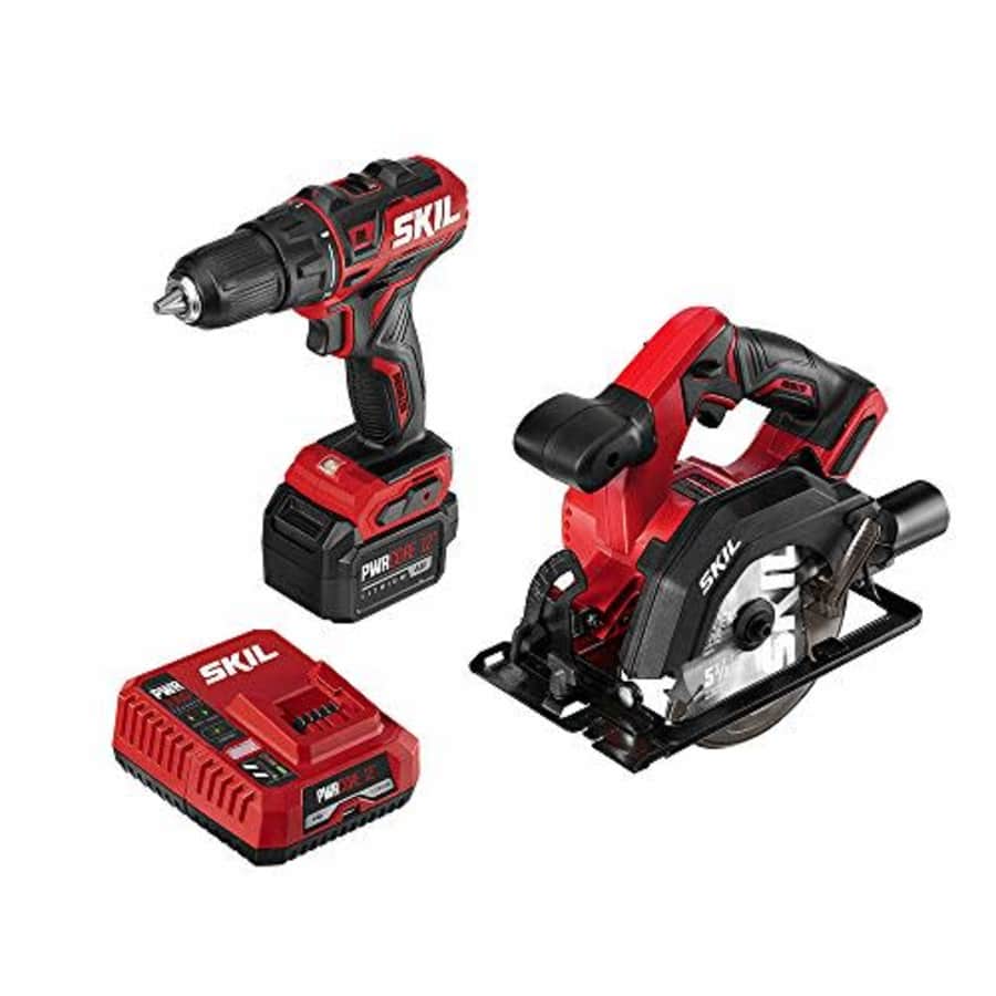 SKIL 2-Tool Combo Kit: PWRCore 12 Brushless 12V 1/2 Inch Cordless Drill Driver and 5-1/2 Inch for $129