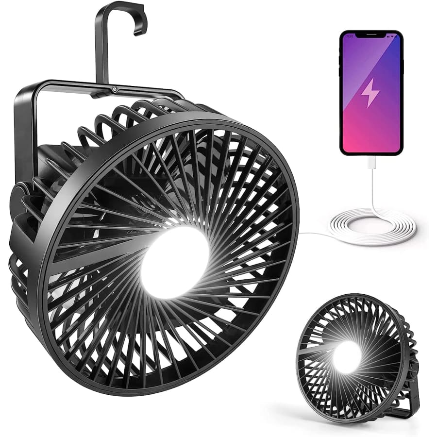7,500mAh Rechargeable Fan with Lantern for $18