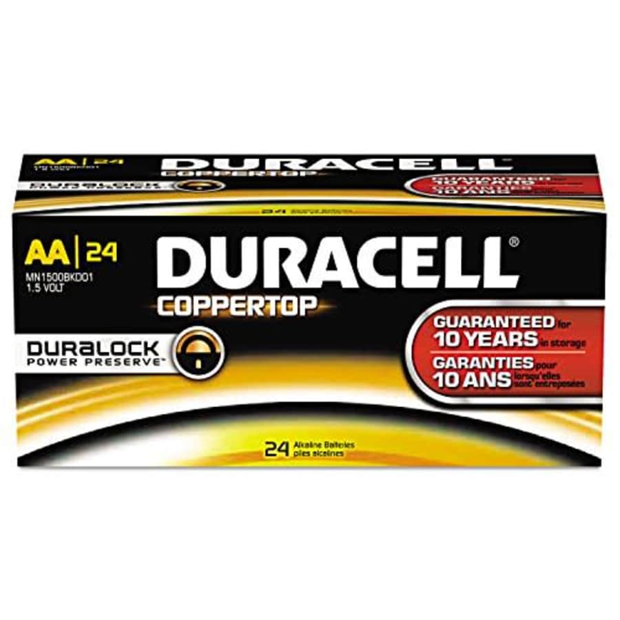 Duracell MN1500BKD CopperTop Alkaline Batteries, AA, 144/CT for $108 Duracell MN1500BKD CopperTop Alkaline Batteries, AA, 144/CT for $108