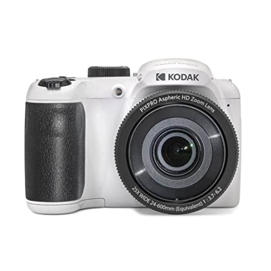 KODAK PIXPRO Astro Zoom AZ255-WH 16MP Digital Camera with 25X Optical Zoom 24mm Wide Angle 1080P for $150