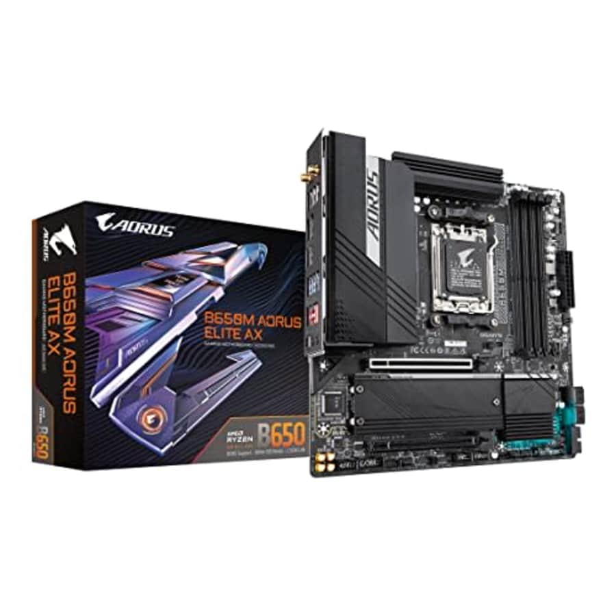 GIGABYTE B650M AORUS Elite AX (AM5/ LGA 1718/ AMD B650/ Micro-ATX/ 5-Year Warranty/ DDR5/ 2* M.2/ for $209