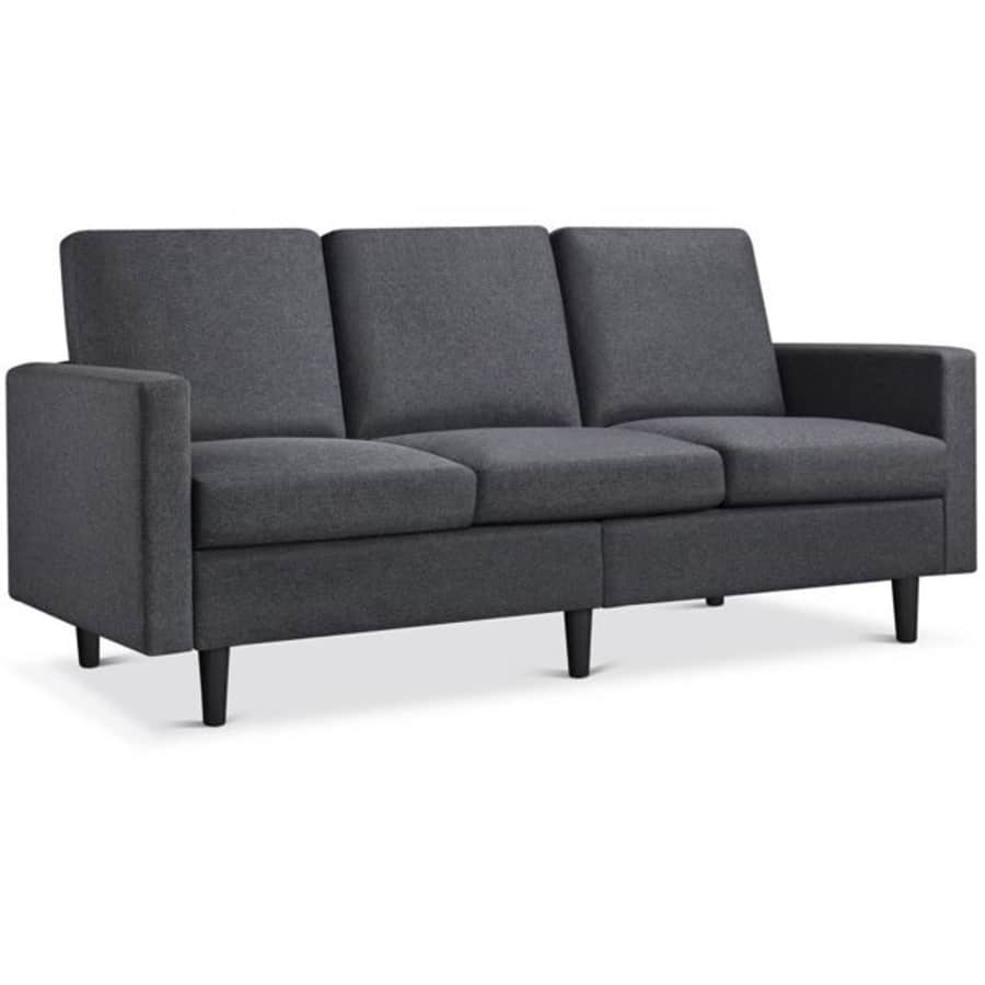 Alden Design Fabric Sofa for $270