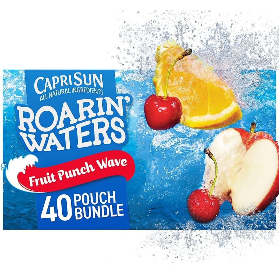 Capri Sun Roarin' Waters Fruit Punch 40-Pack for $12