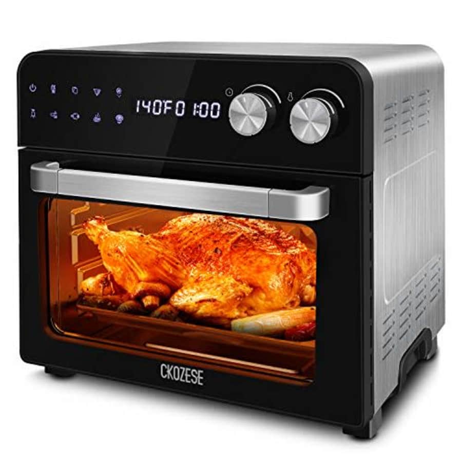 KBS 8-In-1 Cool Touch Stainless Steel Digital Convection Toaster Oven, Dehydrator/Bake/Broil/Roast for $90