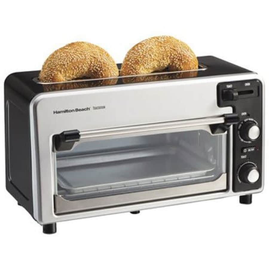 Hamilton Beach Toastation Oven with 2 Slice Toaster Combo, Ideal for Pizza, Chicken Nuggets, Fries for $57 Hamilton Beach Toastation Oven with 2 Slice Toaster Combo, Ideal for Pizza, Chicken Nuggets, Fries for $57
