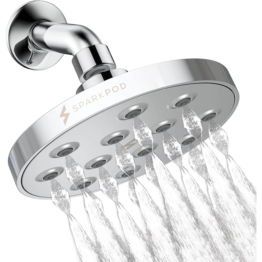 SparkPod Power Rain Shower Head for $24 SparkPod Power Rain Shower Head for $24