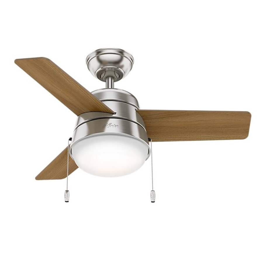 Hunter Aker 36" 3-Blade Ceiling Fan w/ LED Light Kit for $85 Hunter Aker 36" 3-Blade Ceiling Fan w/ LED Light Kit for $85