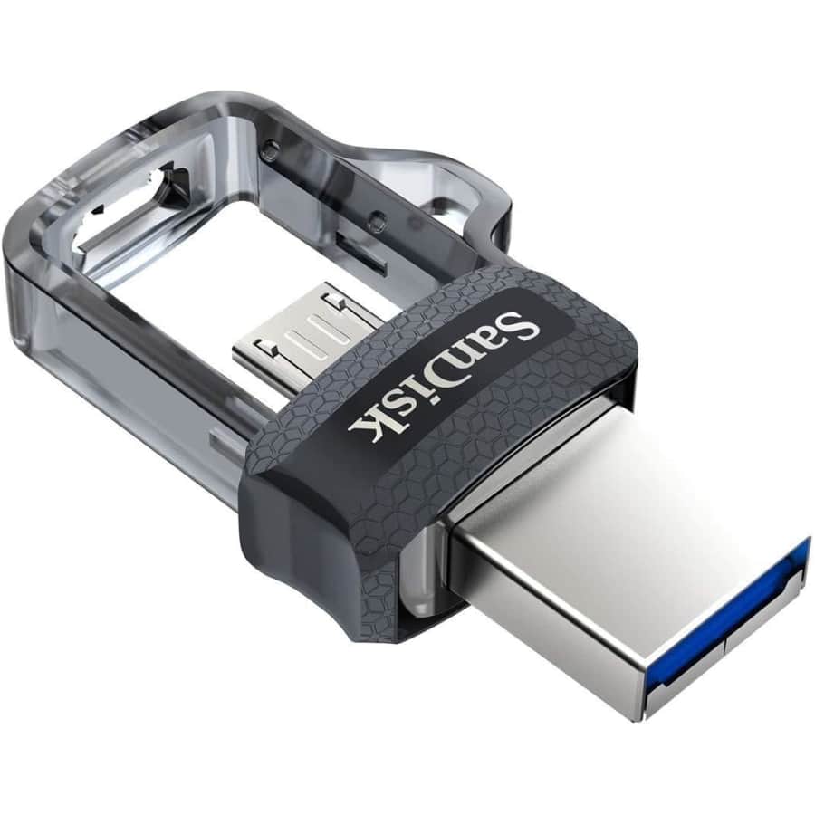 SanDisk 128GB USB 3.0 Dual Drive for $8