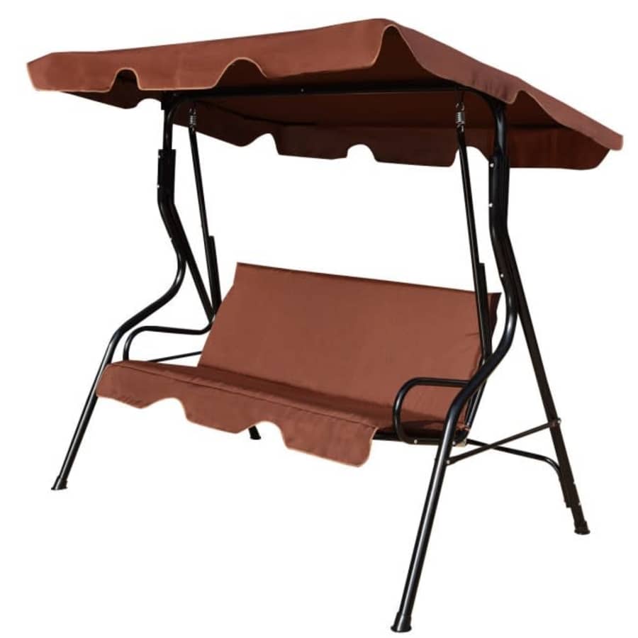 Costway 3-Seat Patio Canopy Swing for $98 Costway 3-Seat Patio Canopy Swing for $98