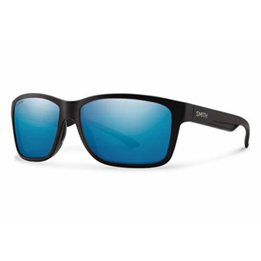 Smith Optics Smith Drake ChromaPop+ Polarized Sunglasses, Matte Black, Blue Mirror Lens for $153