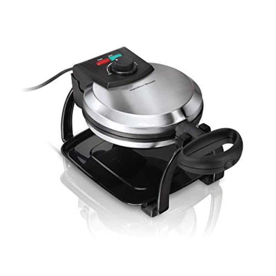 Hamilton Beach Flip Belgian Waffle Maker with Browning Control, Non-Stick Grids, Indicator Lights, for $90 Hamilton Beach Flip Belgian Waffle Maker with Browning Control, Non-Stick Grids, Indicator Lights, for $90