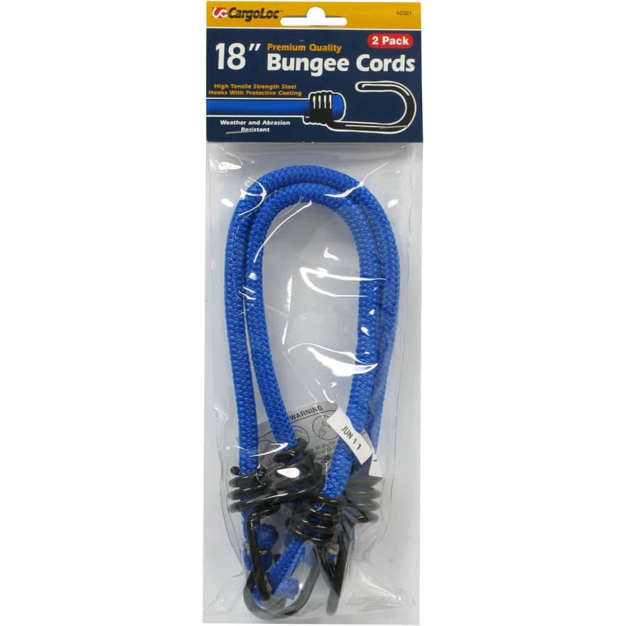 CargoLoc Bungee Cords with High Tensile Steel Hooks: $3