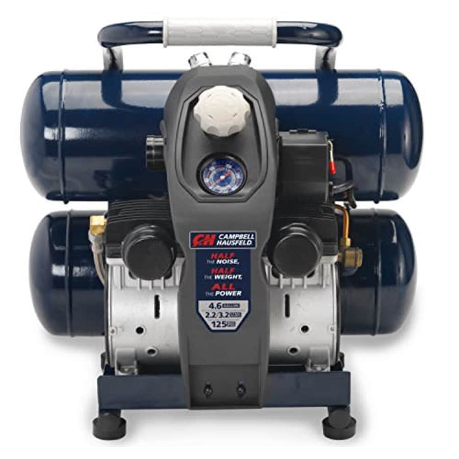 Campbell Hausfeld Quiet Air Compressor, Lightweight, 4.6 Gallon, Half the Noise and Weight, 4X Life, All the Power for $471