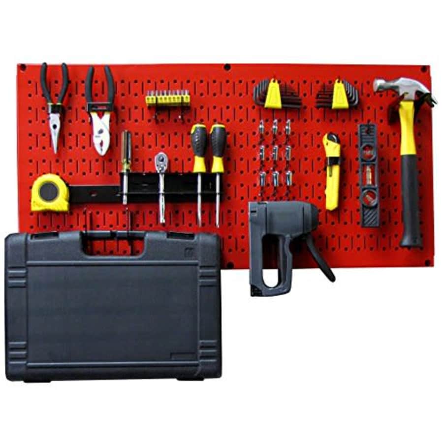 Wall Control Modular Pegboard Tool Organizer System - Wall-Mounted Metal Peg Board Tool Storage for $58 Wall Control Modular Pegboard Tool Organizer System - Wall-Mounted Metal Peg Board Tool Storage for $58