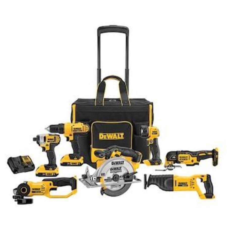 DeWalt 7-Tool 20V Power Tool Combo Kit w/ Rolling Case for $399