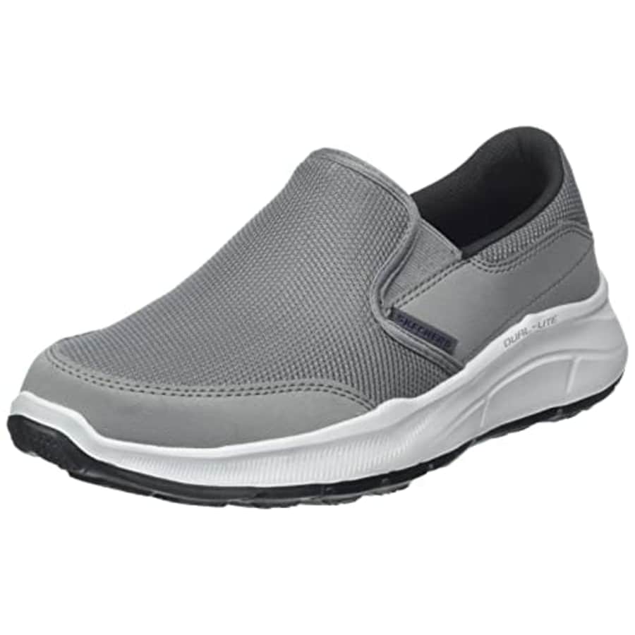 Skechers Men's Walking Sneaker, Charcoal Mesh Duraleather Trim, 10.5 for $42