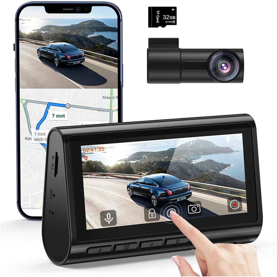Rayfoto 4K Dual Dash Cam for $105 Rayfoto 4K Dual Dash Cam for $105