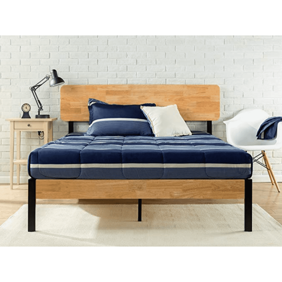 Zinus Olivia Metal and Wood Queen Platform Bed for $155 Zinus Olivia Metal and Wood Queen Platform Bed for $155