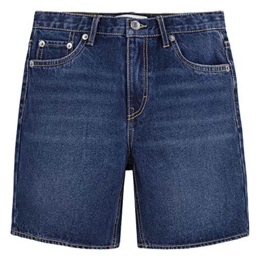 Levi's Girls' Denim Midi Shorts, Marina Dark, 4 for $17