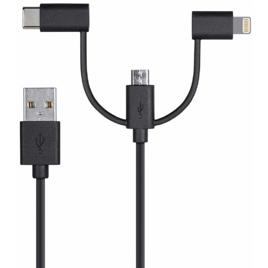 Monoprice Apple MFi-Certified USB to Micro USB + USB Type-C + Lightning Charge and Sync Cable for $21 Monoprice Apple MFi-Certified USB to Micro USB + USB Type-C + Lightning Charge and Sync Cable for $21