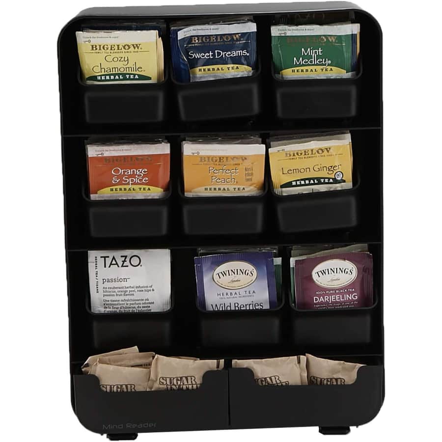 Mind Reader 9-Drawer Tea Organizer for $19