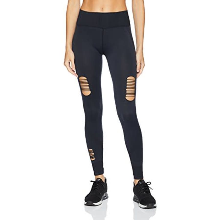 Splendid Women's Studio Activewear Workout Seamless Legging Pants Bottom, Black, L for $17